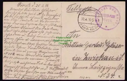 172114 AK Pinsk a. d. Pina Ukraine Kiewerstrasse 1916 Feldpost