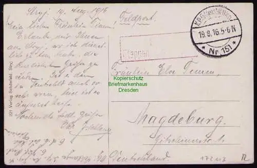 172113 AK Stryj Ukraine 1916 Dritte Maigasse Feldpoststation 151