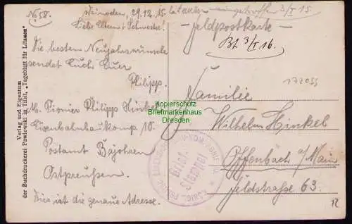 172099 AK Wilna Vilnius Litauen Kathedrahle 1915 Feldpost