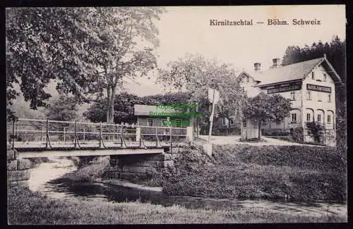 172078 AK Böhm. Schweiz Kirnitzschtal Gasthof zur Kirnitzsch Schenke um 1910