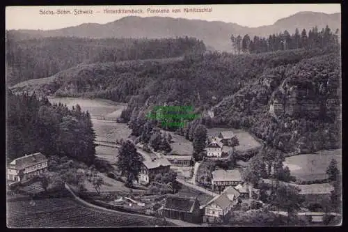 172077 AK Hinterdittersbach Sächs.-Böhm. Schweiz Kirnitzschtal 1909