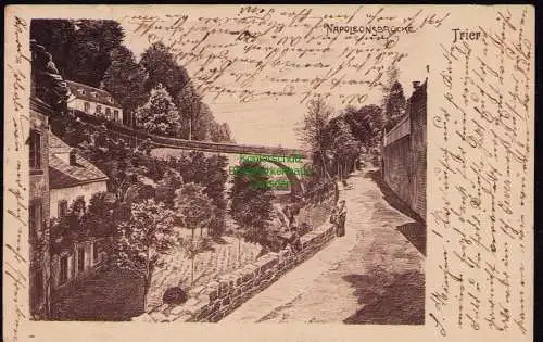 172071 AK Trier Napoleonsbrücke 1903