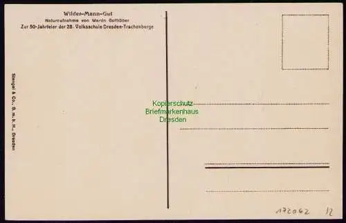 172062 AK Dresden Trachenberge Wilder Mann Gut 50 Jahrfeier der 28. Volksschule