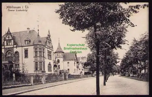 172059 AK Mühlhausen Thür. 1919 Oberer Lindenbühl