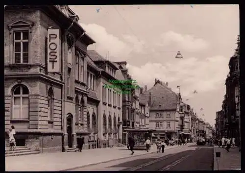 172057 AK Mühlhausen Thür. 1967 Steinweg Postamt Stadtcafe