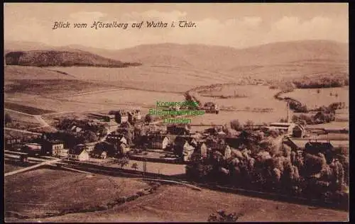 172054 AK Blick vom Hörselberg auf Wutha i. Thür.1916 Verlag Paul Roth, Eisenach