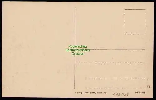 172054 AK Blick vom Hörselberg auf Wutha i. Thür.1916 Verlag Paul Roth, Eisenach