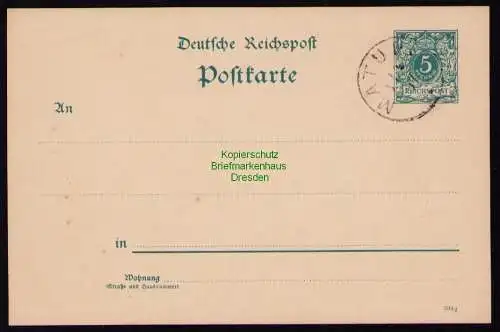 172044 Ganzsache DNG Deutsch Neuguinea Vorläufer blanko Stempel Matupi DV 594g