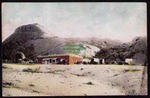 172028 Ansichtskarte Windhuk 1908 Militär Station Spitzkopje Spitzkoppe Deut Südwestafrika