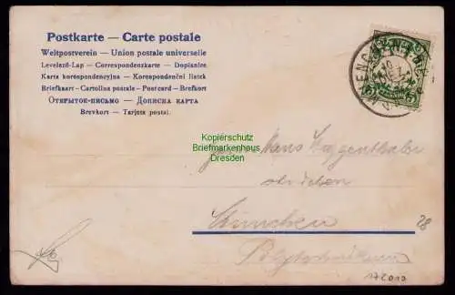 172010 AK Vitruvia München 1908 Studentika viele Autogramme