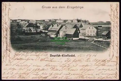 172007 AK Erzgebirge 1906 Deutsch-Einsiedel Deutscheinsiedel Deutschneudorf