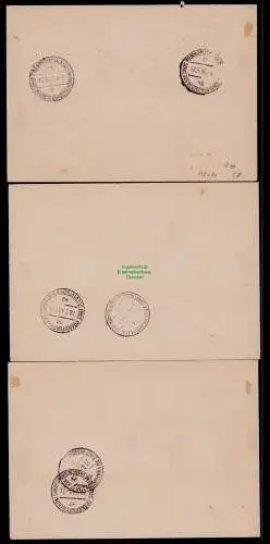 B18081 DR Deutsches Reich Besetzung Lothringen 1-16 a. 3 R-Briefen Eilboten Metz