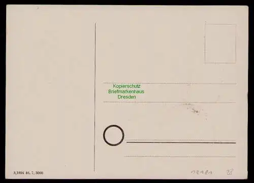 B18181 SBZ Gedenkblatt Limbach Sachsen Woche d. Volkssolidarität 1946 Wasserturm