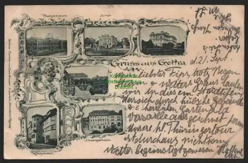 151717 AK Gotha 1897 Post Loge Museum Königsaal Innungshaus Schlossberg