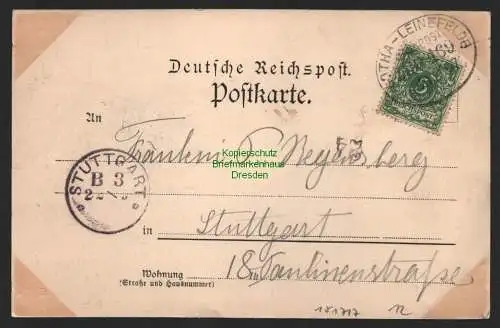 151717 AK Gotha 1897 Post Loge Museum Königsaal Innungshaus Schlossberg