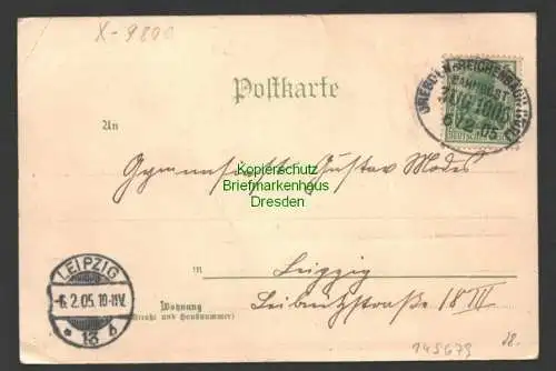 145679 AK Thanhof Lichtentanne Litho Rittergut Gasthof 1905 Bahnpost Dresden