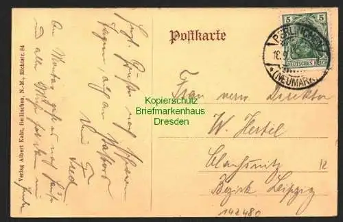 142480 AK Berlinchen Totalansicht um 1910