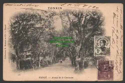 141538 AK Tonkin Hanoi Vietnam Avenue de la Concession 1920 nach Altenberg