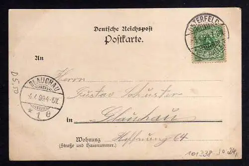 101338 AK Beuden Krostitz 1899 Litho Ort und Gasthof