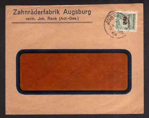 105316 DR 329 B EF 23.11.23 Brief Zahnräderfabrik Augsburg