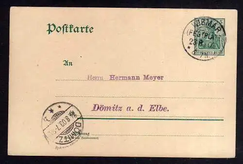 94832 AK Sport Turnen Wismar seltener Sonderstempel Festplatz 1903