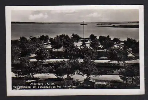 94699 AK Angerburg Ostpreußen Heldenfriedhof am Schwenzaitsee um 1935