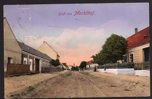 69006 AK Markthof 1917 Straßenansicht Straßenbau