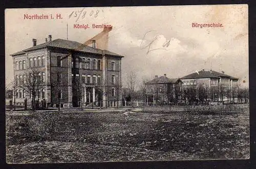 68139 AK Northeim i. Hannover Seminar Bürgerschule 1908