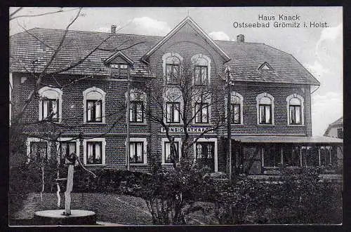 68719 AK Haus Kaack Grömitz Holstein Pension 1926, gelaufen