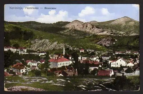 64292 AK Nevesinje ???????? 1915 Landsturm Feldpost Trebinje Zensur