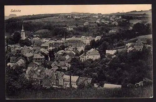 64230 AK Sebnitz Stadtteil Panorama  um  1910