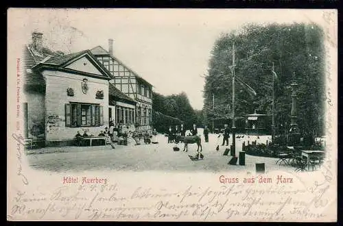 62328 AK Hotel Auerberg Harz Stolberg 1901 Gasthaus