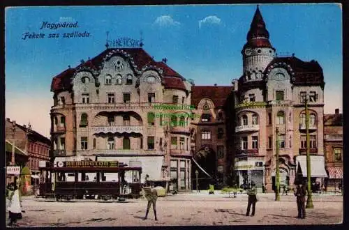 161788 AK Nagyvárad Rumänien Hotel Schwarzer Adler 1917