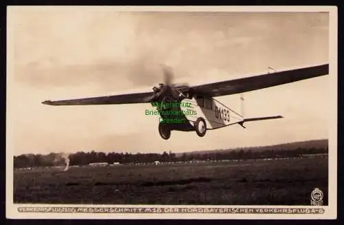 161847 AK Dresden Hahn Foto 4921 Verkehrsflugzeug Messerschmitt M18