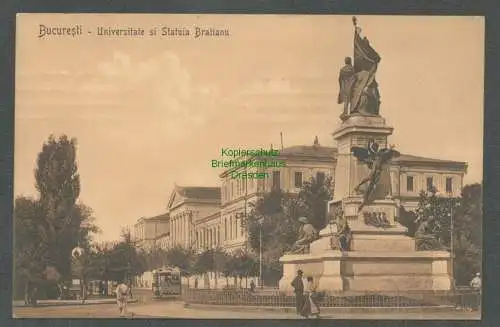 138759 AK Bucuresti Bukarest 1912 Universitate si Statutia Bratianu