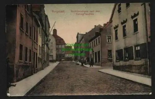 137985 AK Burgstädt Rochlitzerstrasse nach dem Rathaus 1911