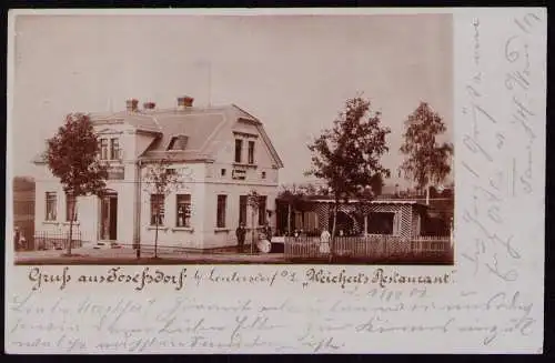 161896 AK Josefsdorf bei Leutersdorf Weicherts Restaurant Fotokarte 1901