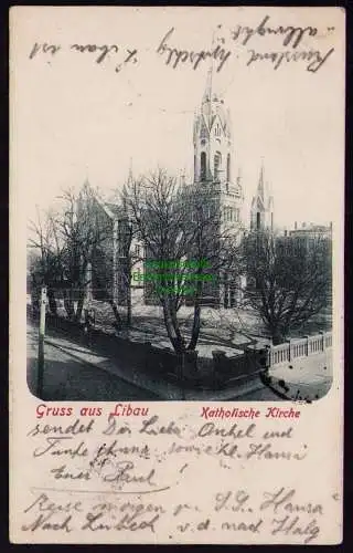 161977 AK Libau 1901 Kath. Kirche Liepaja Kurland Lettland