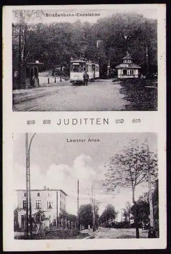 161883 AK Juditten Königsberg Ostpreußen 1924 Straßenbahn Endstation Lawsker All