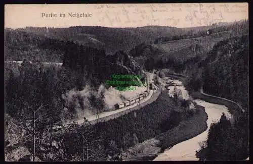 161919 AK Partie im Neissetale Bahnpost Zittau - Görlitz 1924 Bahnstrecke