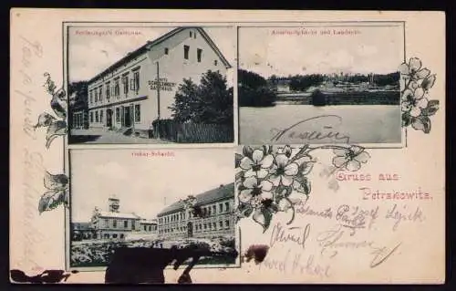 161893 AK Petrkovice Petrzkowitz 1899 bei Ostrava Bergbau Oskar Schacht Gasthaus