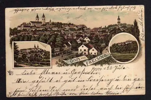 99814 AK Litho Freising 1897