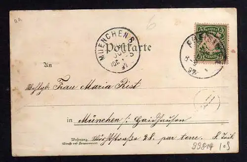 99814 AK Litho Freising 1897