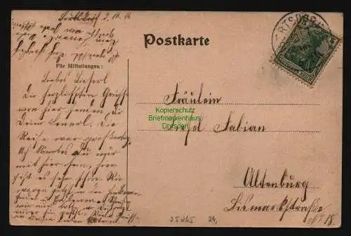 25265 AK Bertsdorf 1906 Kirche totale Bauernhäuser 1906