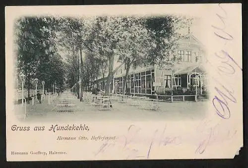 20073 AK Hundekehle Restaurant H. Otto Hoflieferant 1899 Gueffroy Halensee