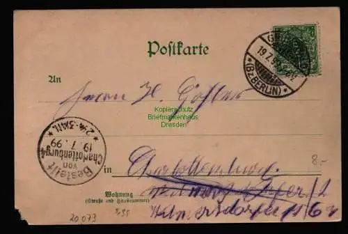 20073 AK Hundekehle Restaurant H. Otto Hoflieferant 1899 Gueffroy Halensee