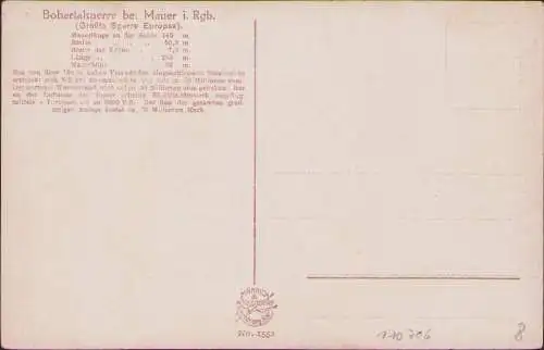 170706 AK Bobertalsperre bei Mauer i. Riesengebirge Elektrizitätswerk um 1920