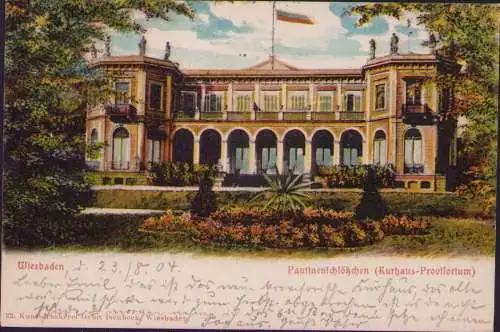 170656 AK Wiesbaden Paulinenschlösschen 1904