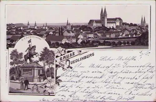 170736 AK Quedlinburg Litho 1896