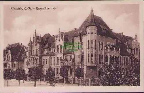 165293 AK Allenstein, O.-Pr. Olsztyn Kopernikusstraße um 1920